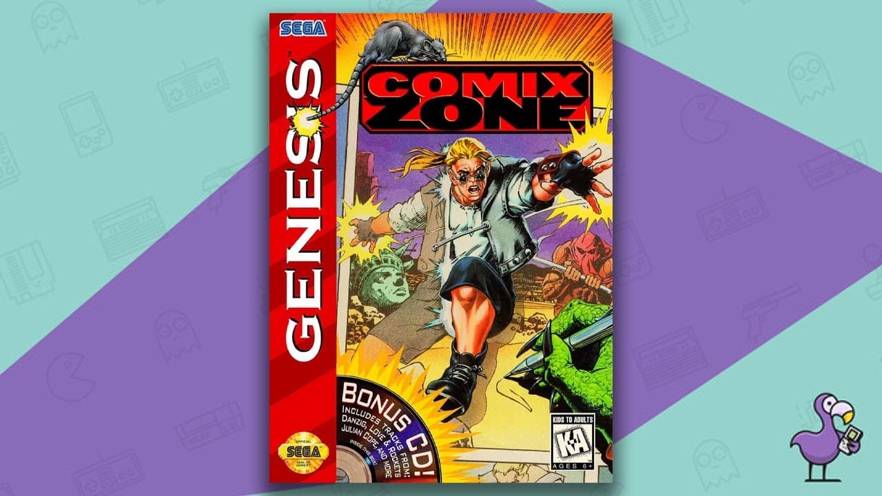 Sega Genesis Comix Zone game case