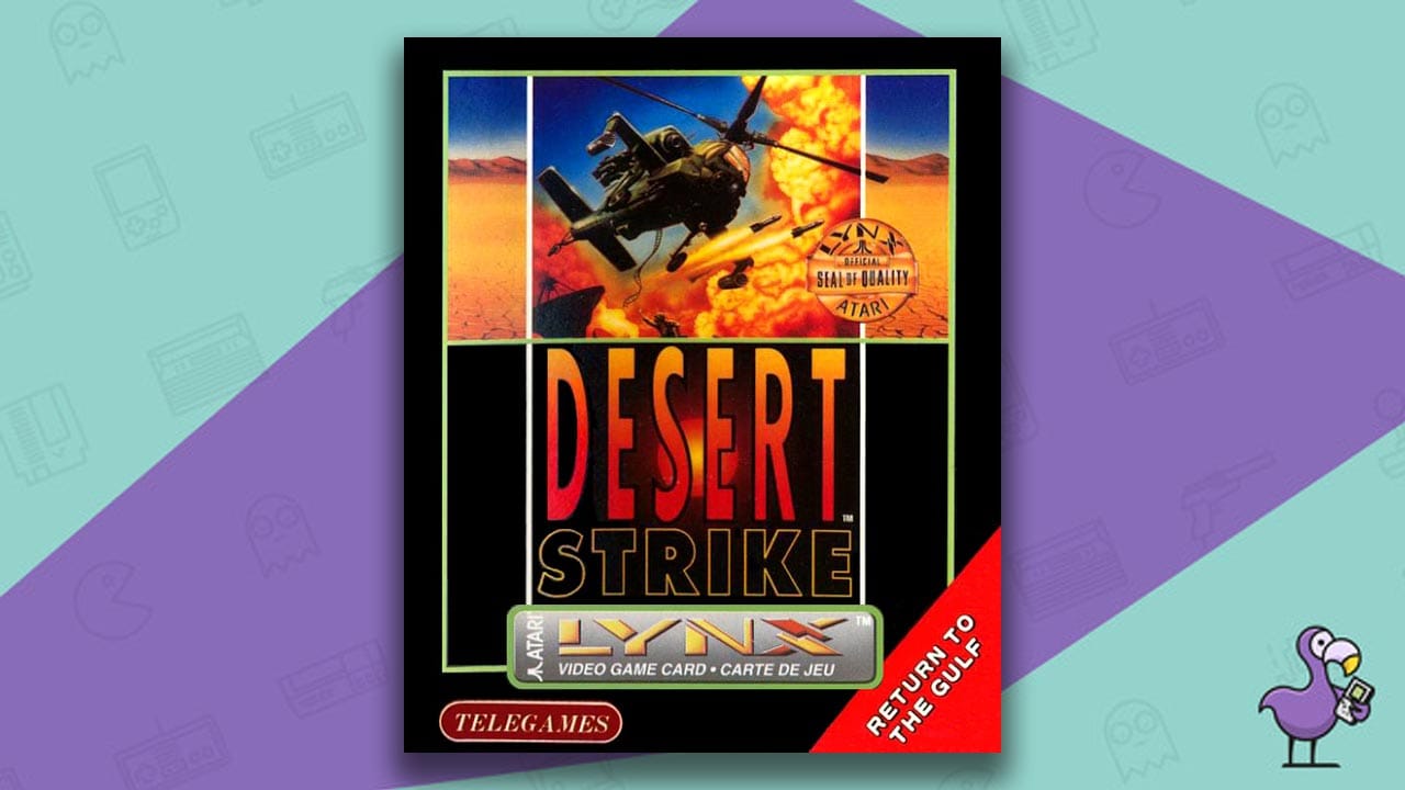 Atari Lynx Desert Strike game case cover art