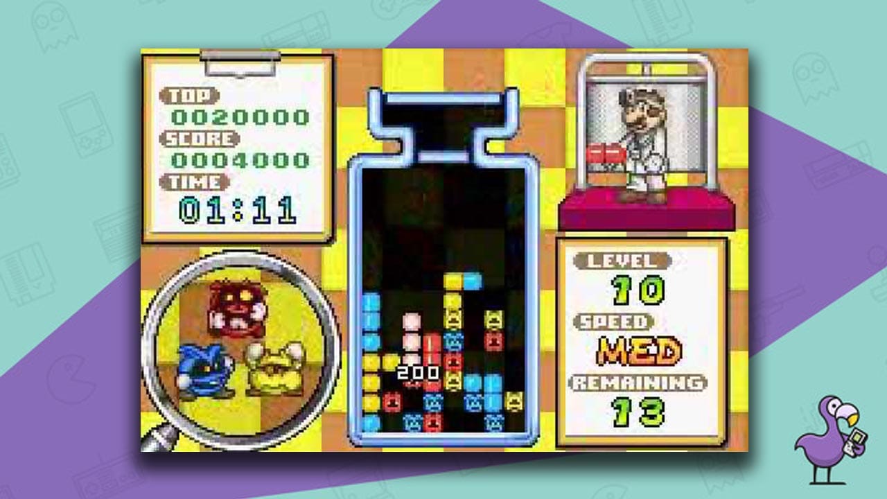 Dr Mario & Puzzle League gameplay