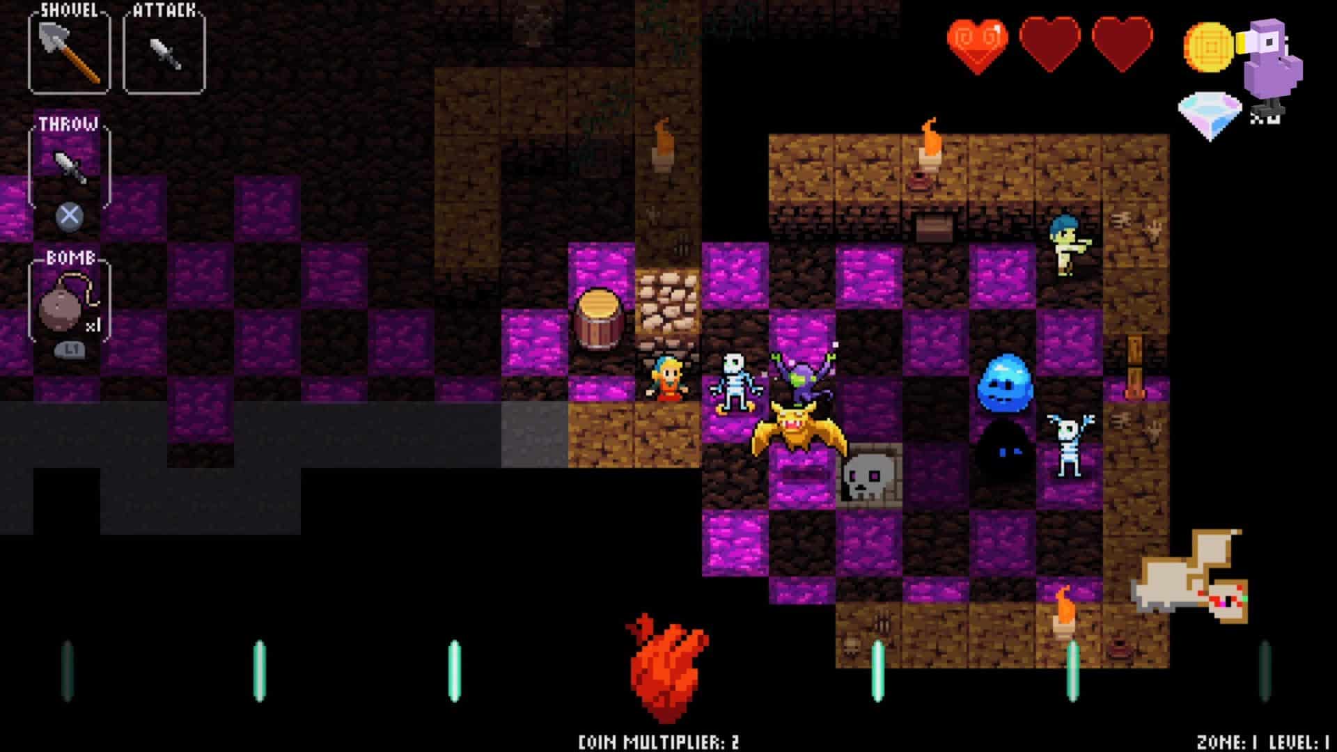 Crypt Of The NecroDancer (2015) gameplay