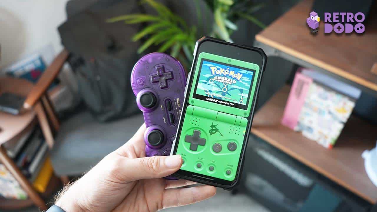 External controller and an iPhone in Brandon's office