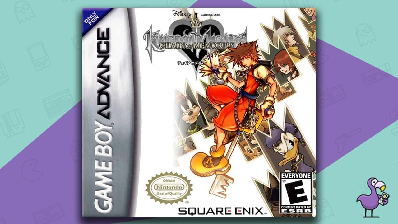 Kingdom Hearts Chain of Memories game case cover art