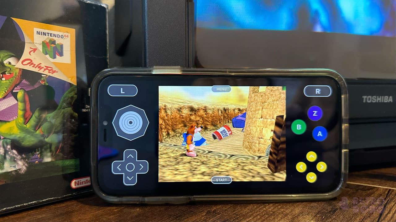 Banjo-Kazooie 4: Quest For Kurkoins on Delta next to Seb's CRT TV