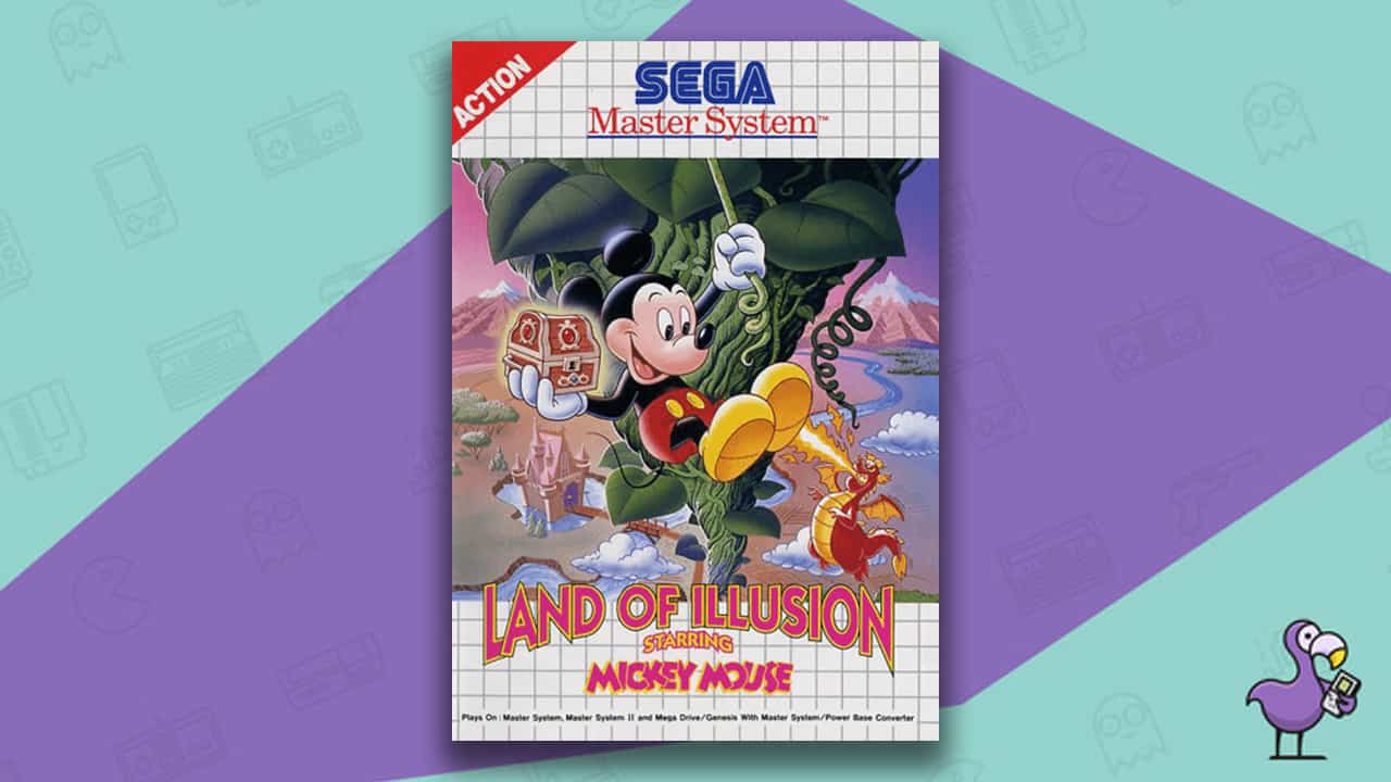 Land of Illusion starring Mickey Mouse game case