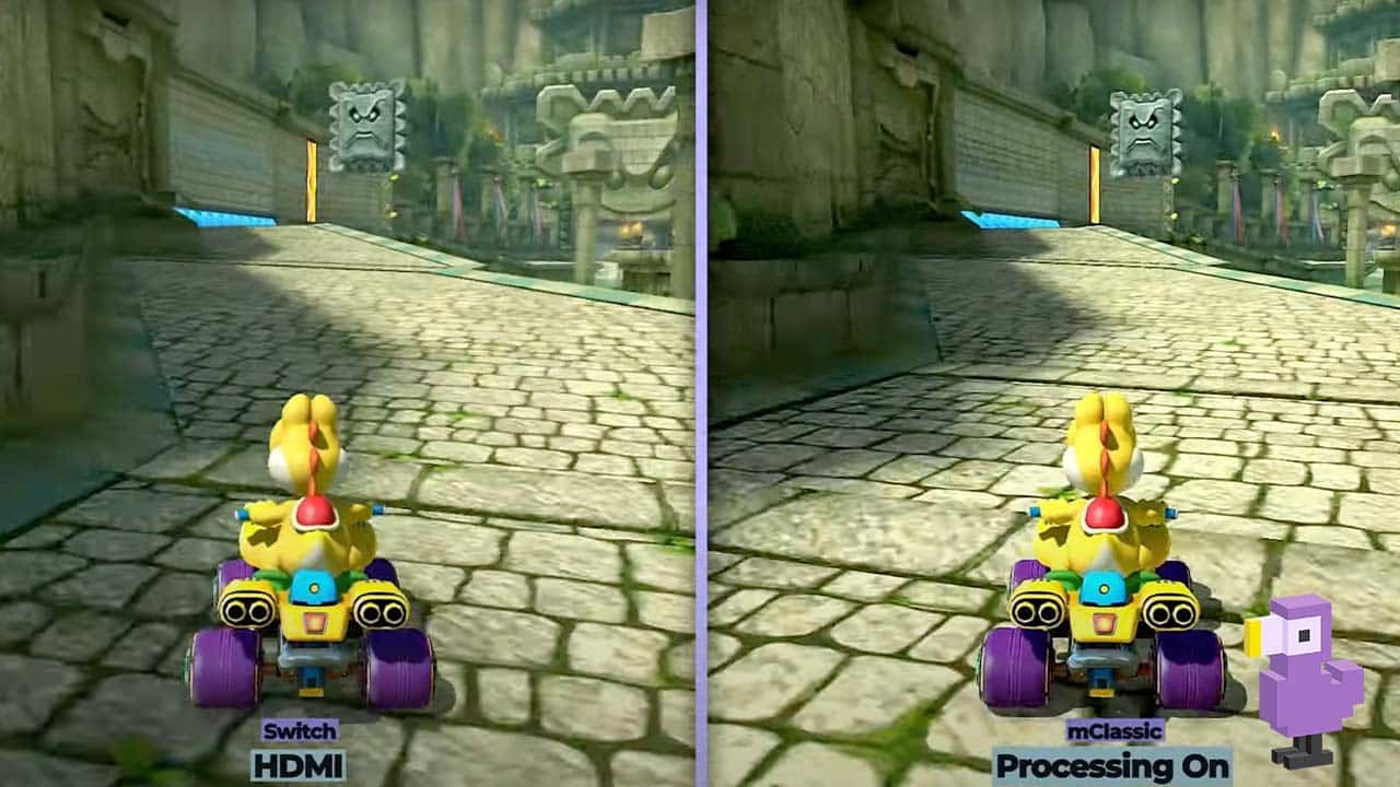 Mario Kart gameplay comparison