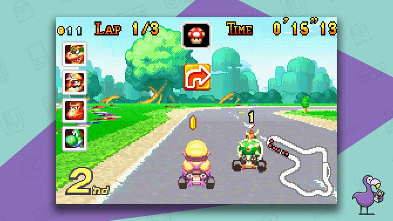 super mario kart circuit gameplay