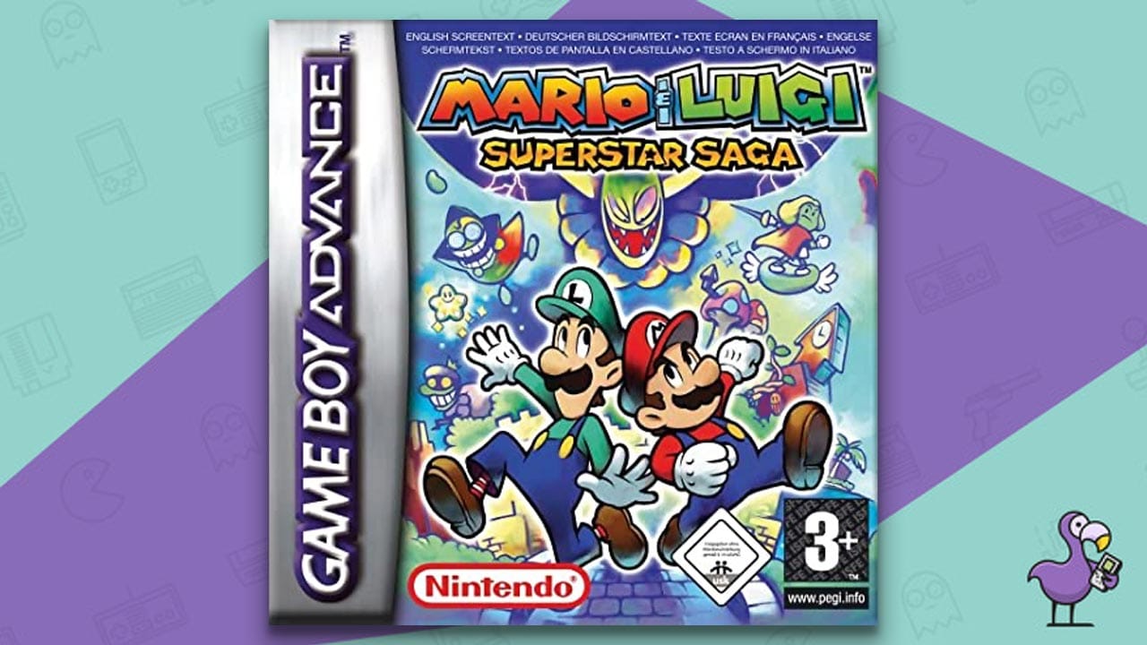Mario & Luigi Superstar Saga game case cover art