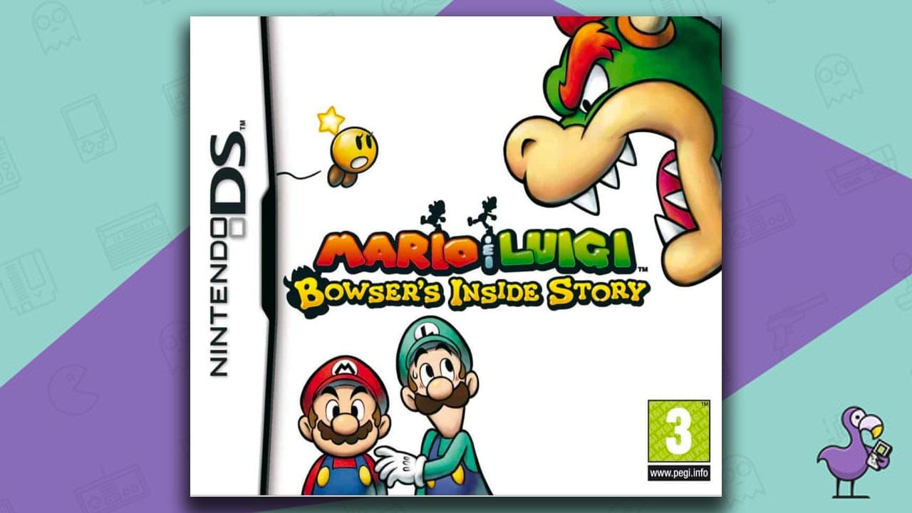 Best Nintendo DS Games - Mario & Luigi: Bowser's Inside Story game case cover art