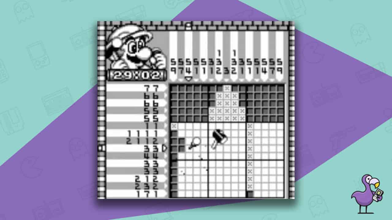 Mario's Picross gameplay