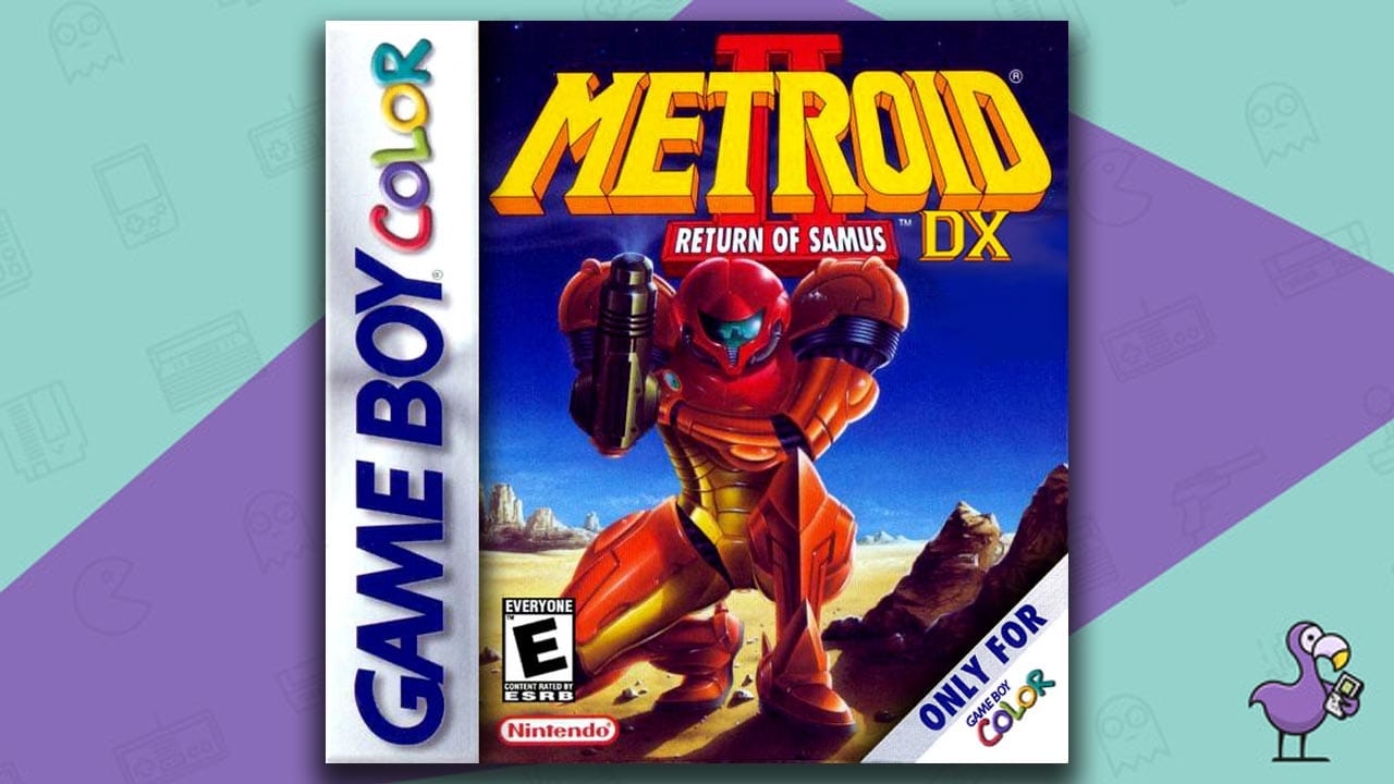 Metroid 2 DX: The Return of Samus game case cover art
