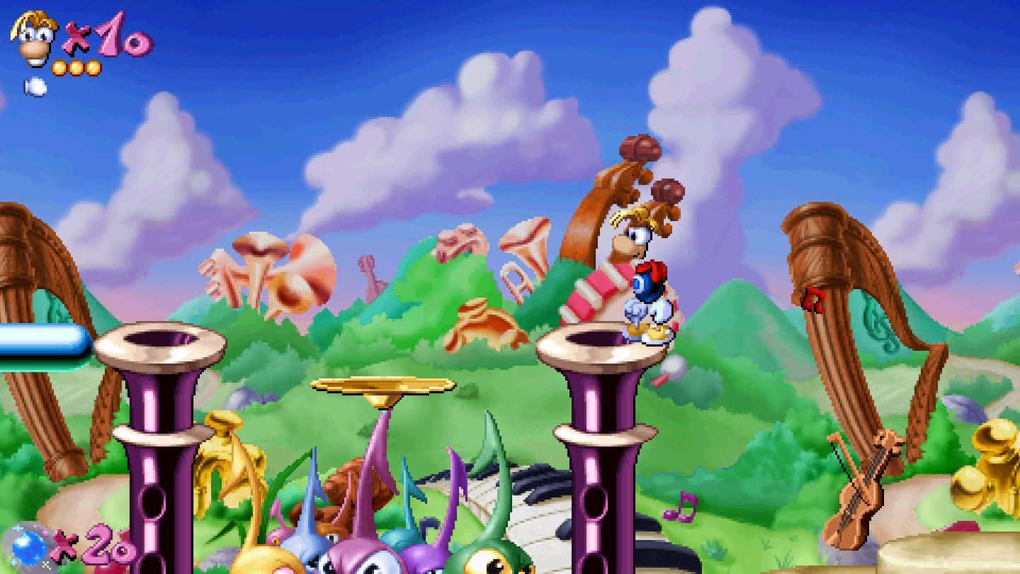 Rayman in the badlands