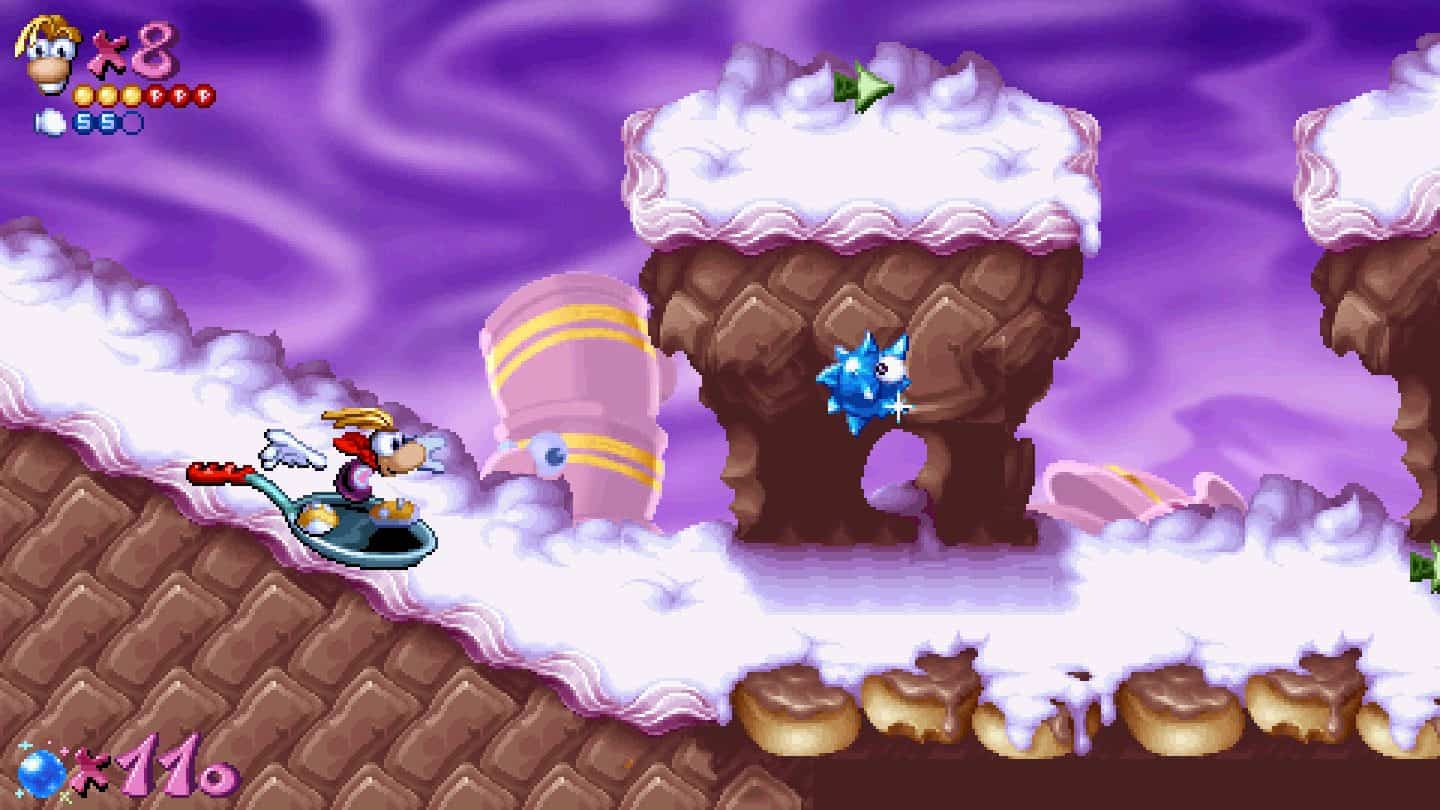 Rayman Redemption - Rayman on a spoon