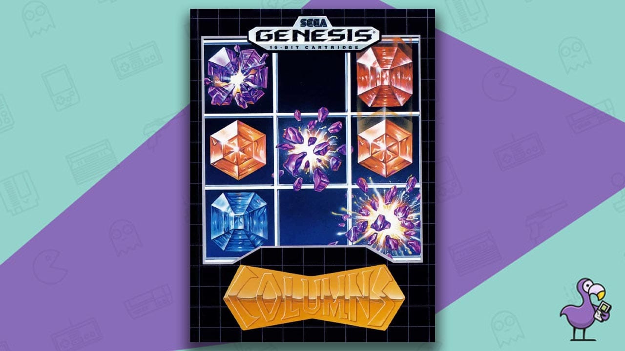 Games Columns game case Sega Genesis