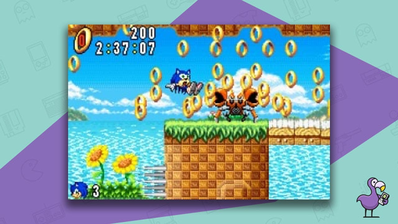 sonic advance gba gameplay