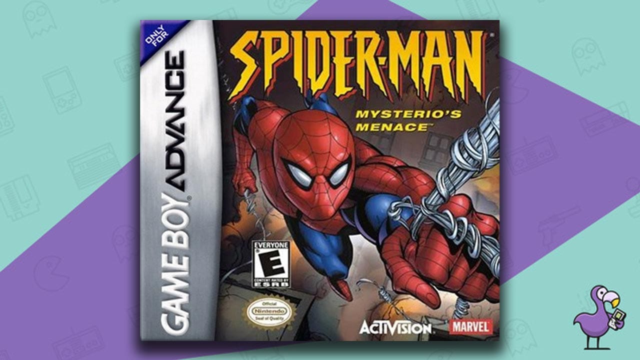 Spiderman Mysterio's Menace game case cover art