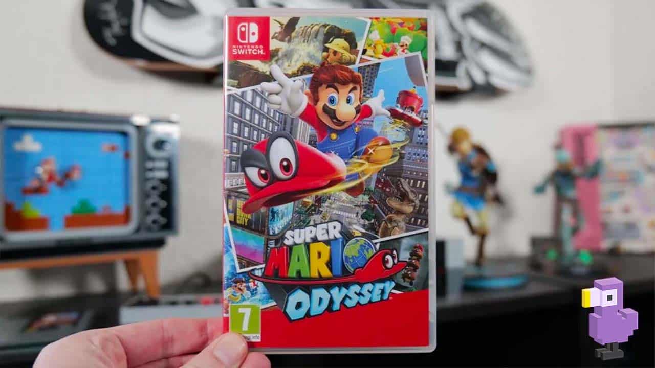 Super Mario Odyssey game case cover art