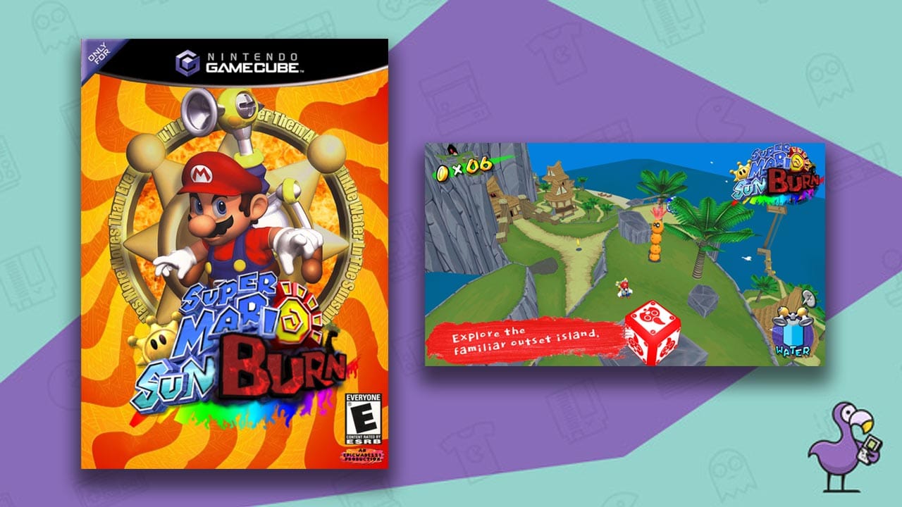 Super Mario Sunburn fan artwork and gameplay of Mario on Outset Island