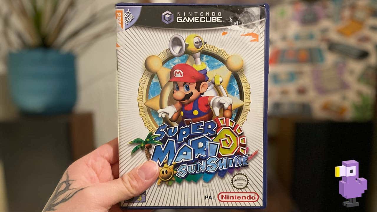 Super Mario Sunshine Game Case Cover Art GameCube Game