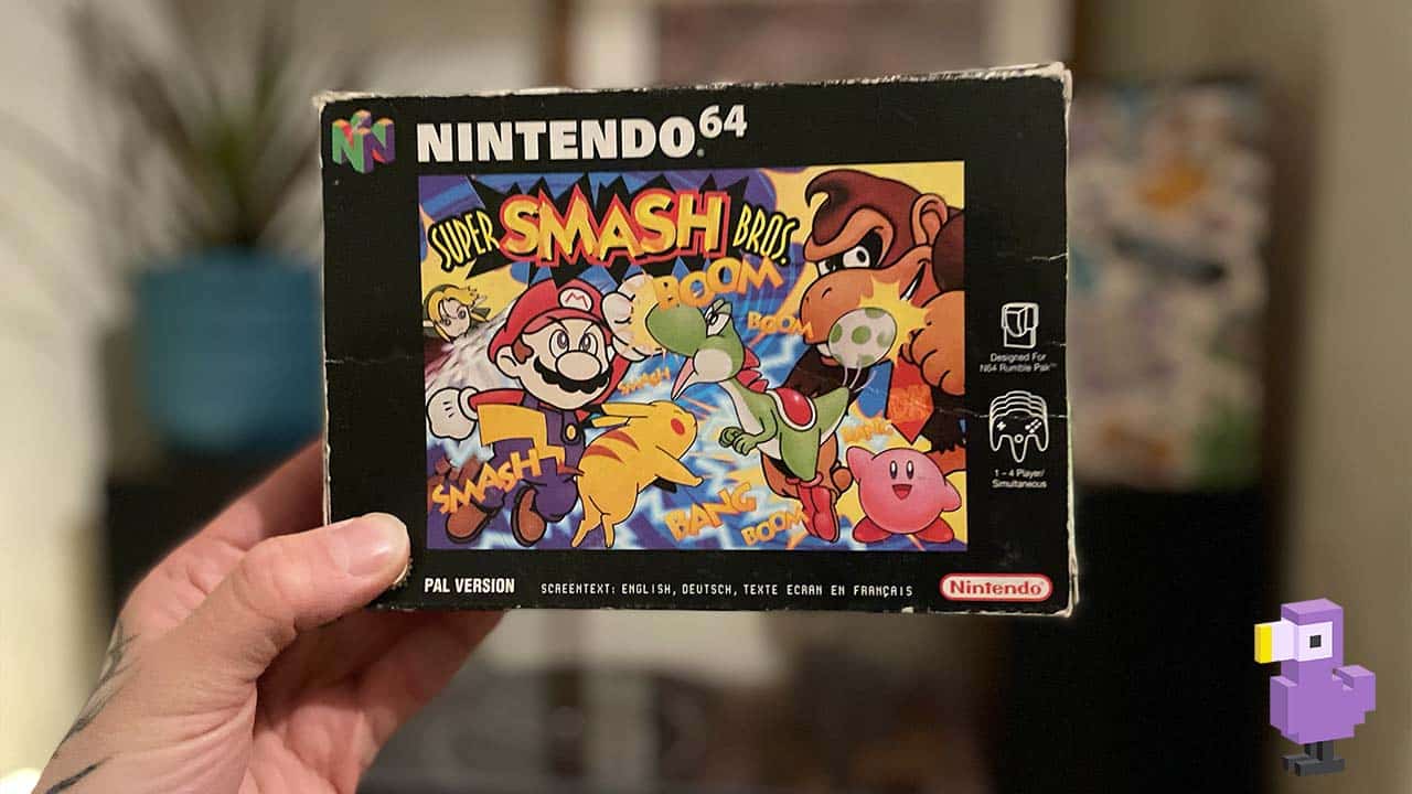 Seb's Super Smash Bros. game box