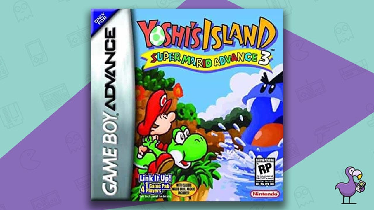Yoshis Island Super Mario Advance 3 game case cover art