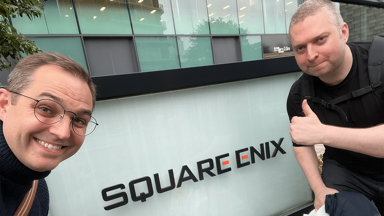 Let's Talk Retro with Samuel Roberts. Samuel visits Square-Enix.