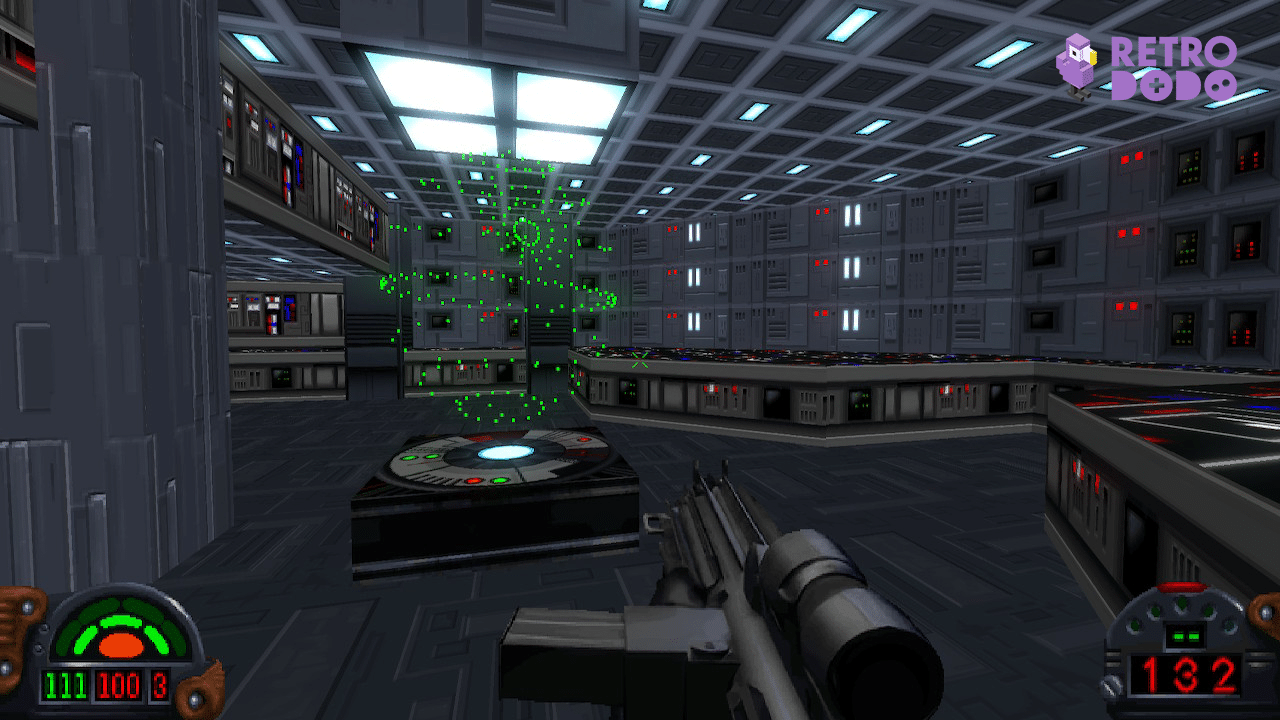 Player uncovering a map of the Death Star